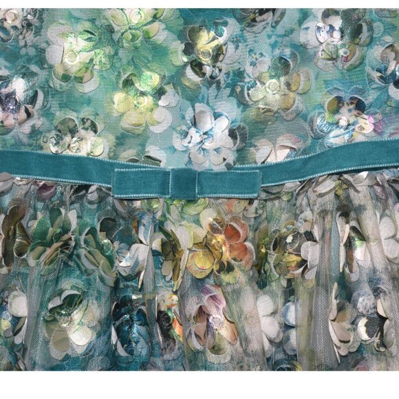 Zoe Ltd 3D Floral Applique Fairy Girls Party Dress 12 14 - Picture 3 of 12